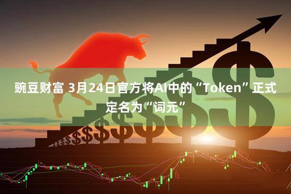 豌豆财富 3月24日官方将AI中的“Token”正式定名为“词元”